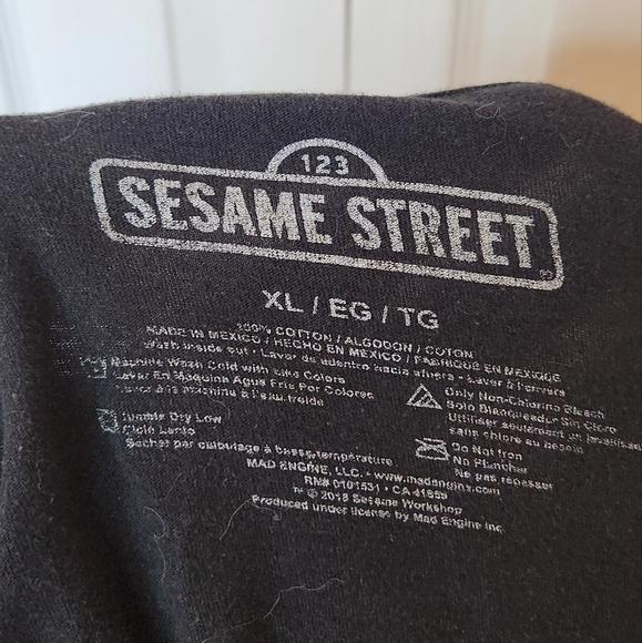 Sesame Street Cookie Monster t-shirt black tee - Picture 4 of 4